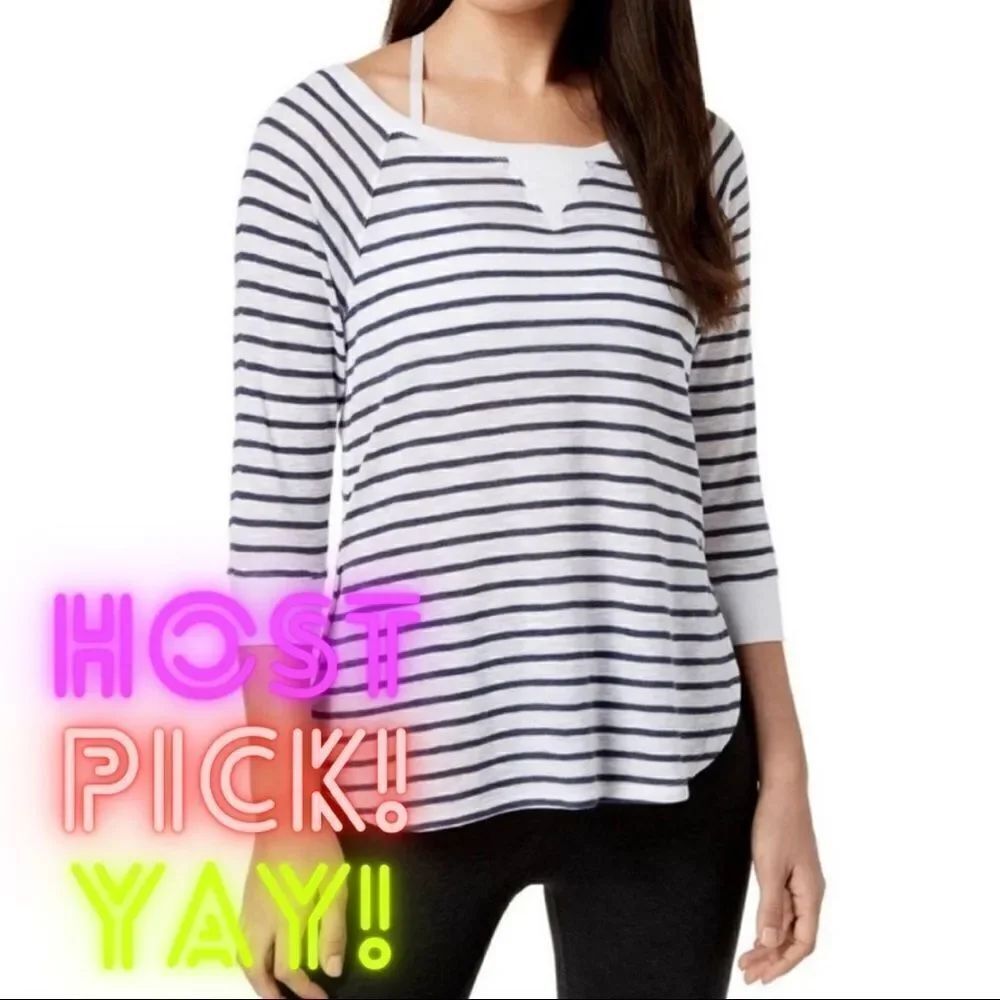 Calvin Klein Striped Henley
